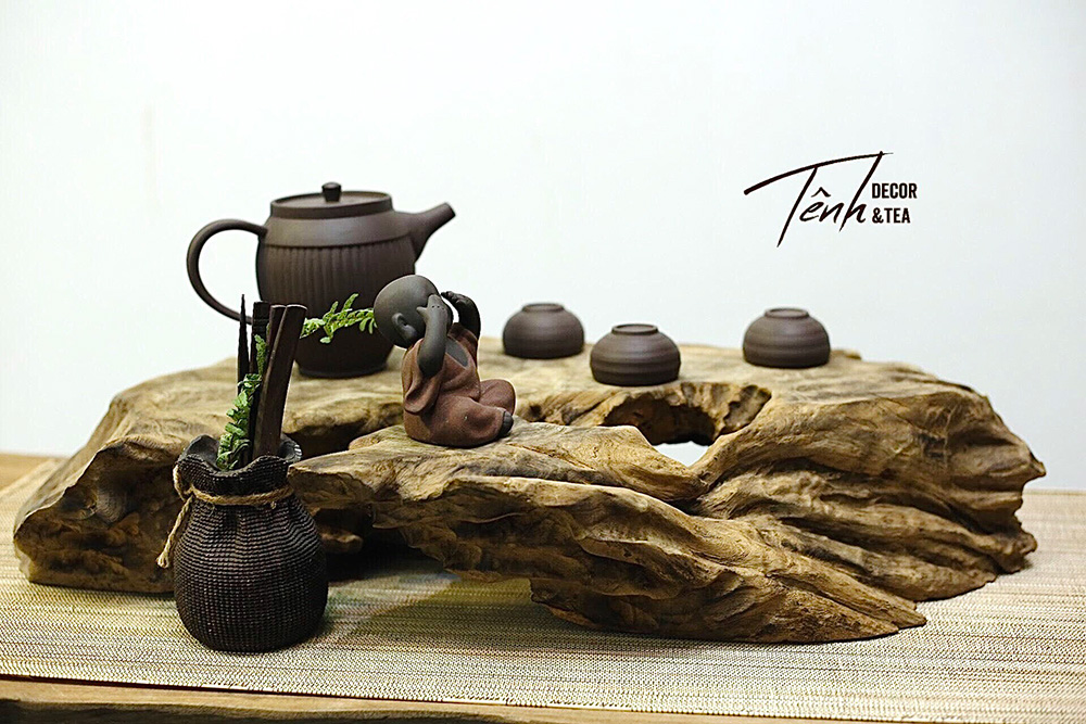 Khay trà gỗ lũa